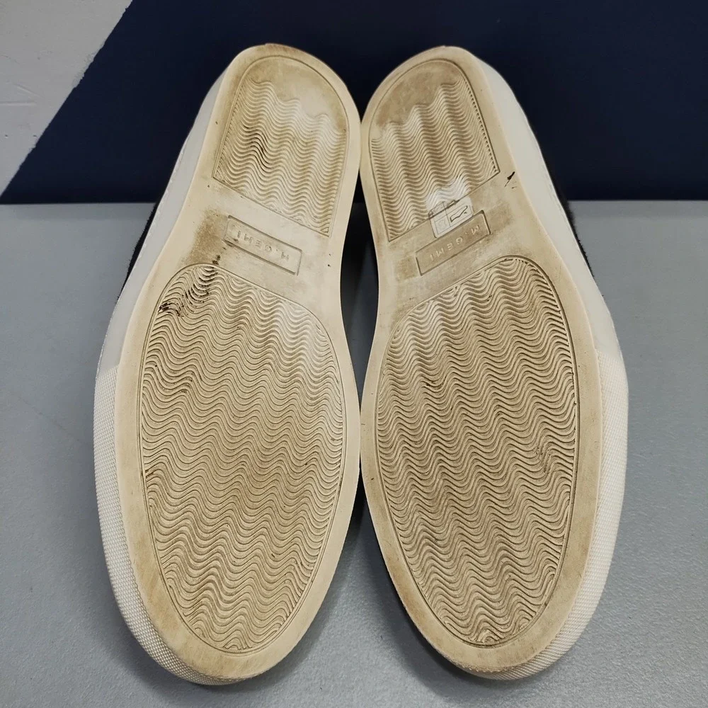M.Gemi Platform Sneakers Mens US Size 9.5 Multi Italian Shearling Lined Slip On